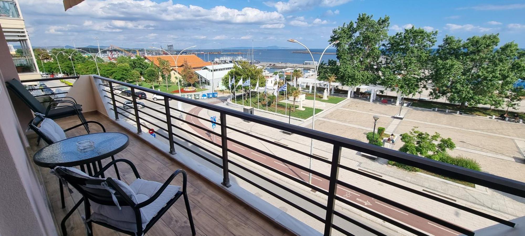 Amazing Sea View Apartment In The City Center! Aleksandropolis Zewnętrze zdjęcie